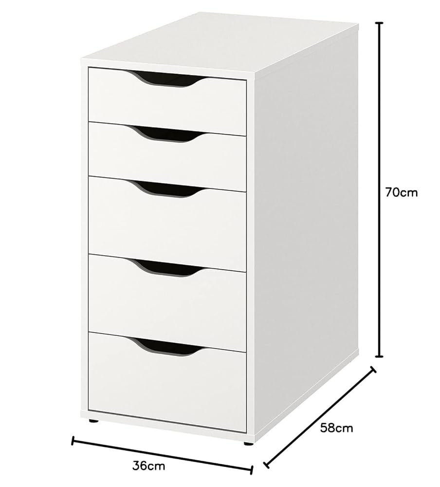 引き出し　9段　チェスト　IKEA ALEX アレクス ALEX アレクス 引き出しユニット（引き出し×9）, ホワイト